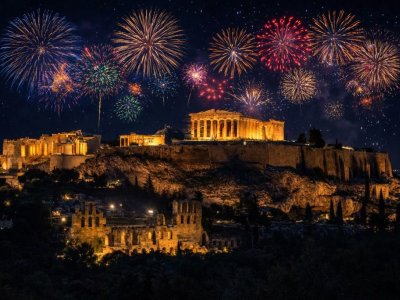 26-ATH) Athen zum Jahreswechsel 26/27